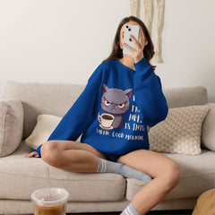 Oh, What Fresh Hell Is This? Coffee Crewneck Sweatshirt - Sarcastic