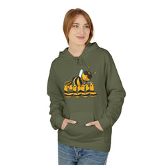 Bee Cool Hoodie - Unisex Fleece Sweatshirt , Eco-Friendly Apparel, Queen Bee Fizzin
