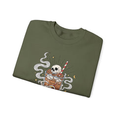 Sassy Coffee Sweatshirt - Cozy Unisex Crewneck, Halloween Fashion, Gift for Coffee Lovers, Fall Apparel, Cute Casual Style