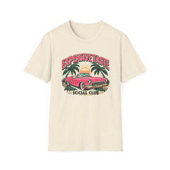 Expensive Taste Social Club T-Shirt — Retro Palm & Classic Car Tee