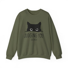 Cat - Judging You Silently Crewneck Sweatshirt