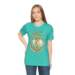 Sea the Sparkle Seahorse T-Shirt — Nautical Mermaid Beach Tee