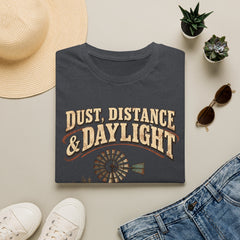 Dust, Distance & Daylight T-Shirt — Vintage Windmill Graphic Tee for Outdoor Lovers- Southern Heritage