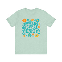 Jewelry Reveal Junkie Tee, Short Sleeve Shirt, Jewelry Lovers, Bella Canvas