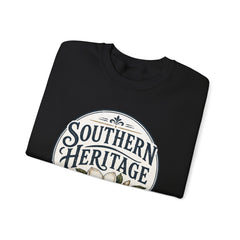 Southern Heritage Crewneck Sweatshirt — Vintage Magnolia Graphic