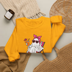 Boo-gie Bitch Ghost Crewneck Sweatshirt — Cute Retro Halloween Graphic