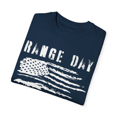 Range Day - FADED PRINT - T-shirt - Military Branches, Right to Bear Arms, American Flag