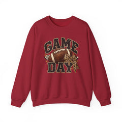 Game Day Sweatshirt — Leopard Football Graphic Crewneck