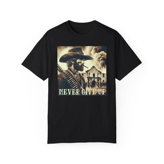 Alamo - Never Give Up - T-shirt - Military Branches,...