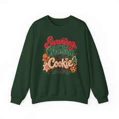 "Surviving Christmas One Cookie at a Time" Cozy Holiday Christmas Crewneck