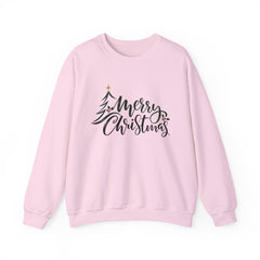 "Merry Christmas" Crewneck, Unisex Sweater, Winter Fashion, Festive Apparel, Holiday Gift, Christmas tree