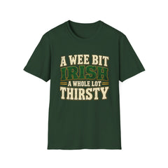 "A Wee Bit Irish, A Whole Lot Thirsty" Vintage Pub Tee St. Patrick’s Day