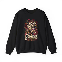 “Drop Dead Gorgeous” Gothic Hand Illustration w/rings- Jewelry Reveals