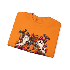 Halloween Ghosts & Pumpkin Crewneck Sweatshirt