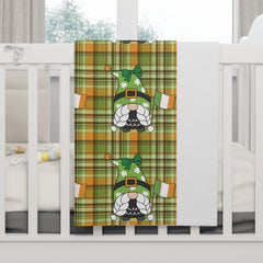 St. Patrick's Day Soft Fleece Dog Blanket - Gnome Design