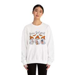 Halloween Ghosts Crewneck Sweatshirt, Spooky Apparel, Fall Fashion, Cozy Sweatshirt, Unisex Halloween Sweater