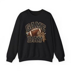 Game Day Sweatshirt — Leopard Football Graphic Crewneck