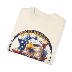 Their bravery, our freedomsT-shirt - Military Branches, Right to Bear Arms, American Flag