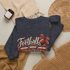 Football Mom Crewneck Sweatshirt — Leopard & Bow Team Spirit