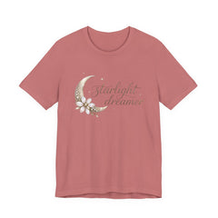 Starlight Dreamer Tee — Moon & Floral Graphic Shirt