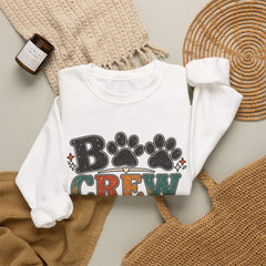 Dog Crew Sweatshirt – "B Crew" Paw Print Graphic Crewneck