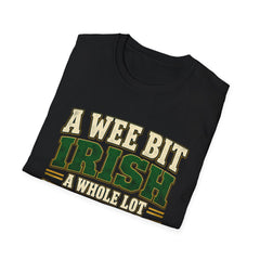 "A Wee Bit Irish, A Whole Lot Thirsty" Vintage Pub Tee St. Patrick’s Day
