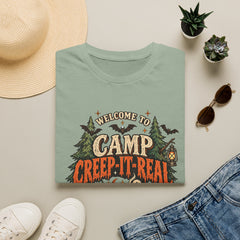Camp Creep-It-Real T-Shirt — Welcome to Camp Halloween Graphic Tee- BP