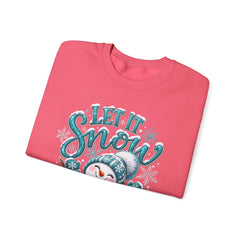 Let It Snow Snowman Crewneck Sweatshirt — Cozy Holiday Winter Pullover