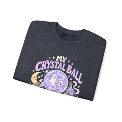Doomed Crystal Ball Crewneck Sweatshirt — Cute Pastel Gothic Fortune-Telling Graphic