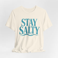 Stay Salty Tee – Coastal Beach Shirt with Nautical Wave Design