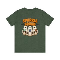 Sparkle Squad Ghost Tee | Unisex Jersey Short Sleeve T-Shirt | Cute Halloween Shirt, Party Outfit, Gift Idea, Casual Wear