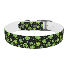 Dog Collar - St Patrick's Day Clover Design