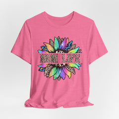 Sunflower Leopard Mom Tee