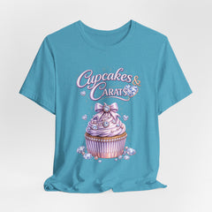 Cupcakes & Carats Tee — Cute Pastel Cupcake Graphic T-Shirt