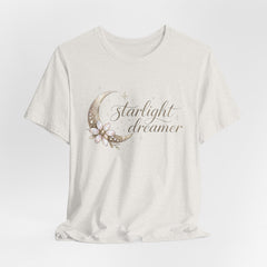 Starlight Dreamer Tee — Moon & Floral Graphic Shirt