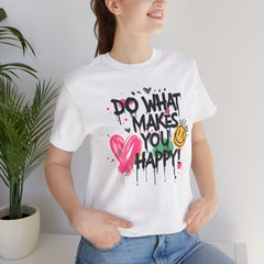 Do What Makes You Happy Tee | Unisex Jersey Short Sleeve Shirt, Positive Vibes Shirt, Gift for Friends, Uplifting Apparel, Casual [...]