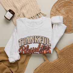 "Thankful, Blessed & a Little Stressed" Fall Pumpkin Sweatshirt