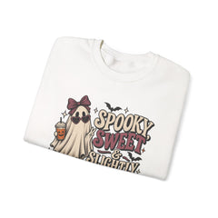 "Spooky Sweet Slightly Unhinged" Halloween Ghost Sweatshirt