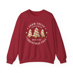 Farm Fresh Christmas Tree Sweatshirt – Cute Cookie Tree Holiday Crewneck