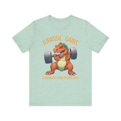 Jurassic Gains- Fitness T-shirt for Gym Workouts