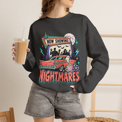Nightmares Retro Movie Crewneck Sweatshirt- Halloween Vibes