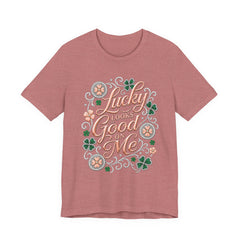 Lucky Looks Good On Me T‑Shirt — St. Patrick’s Day Clover Graphic Tee