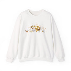 Festive Holiday Sweatshirt, Cozy Winter Apparel, Perfect Gift for Christmas, Tree Ornaments