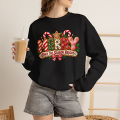 Christmas Cookie 'Make The Season Bright' Crewneck Sweatshirt