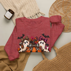 Halloween Ghosts & Pumpkin Crewneck Sweatshirt