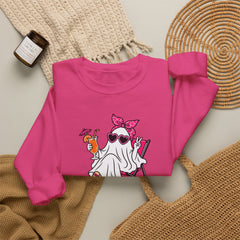 Boo-gie Bitch Ghost Crewneck Sweatshirt — Cute Retro Halloween Graphic