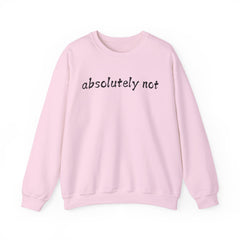 Fun Attitude Sweatshirt “Absolutely Not”