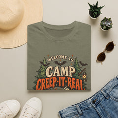 Camp Creep-It-Real T-Shirt — Welcome to Camp Halloween Graphic Tee- BP