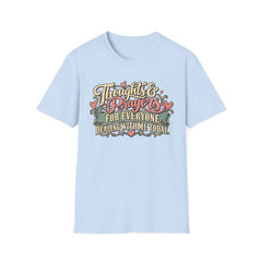 Thoughts & Prayers T-Shirt — "Thoughts & Prayers For Everyone Dealing With Me Today" Retro Graphic Tee
