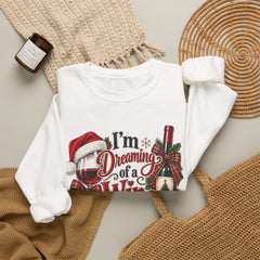 "I'm Dreaming of a Wine Christmas" Holiday Crewneck